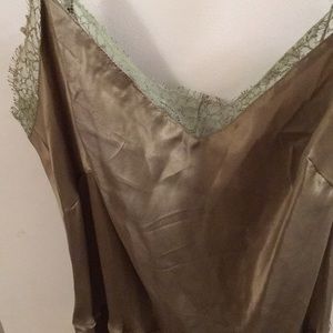 Boutique Fine Italian dress silk needs Green